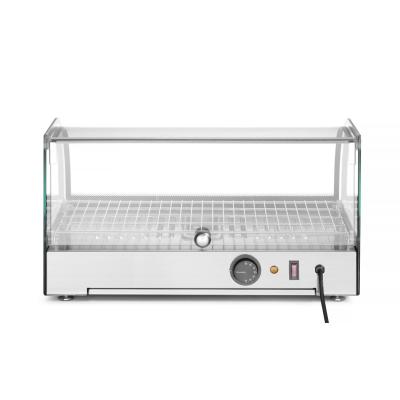Vyhřívaný pultový displej, HENDI, jedno patro, Černá, 230V/800W, 554x376x(H)311mm | 273982